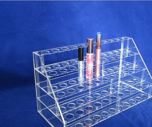上海亚克力化妆品展示架 有机玻璃制品工厂展示架定制来图定做